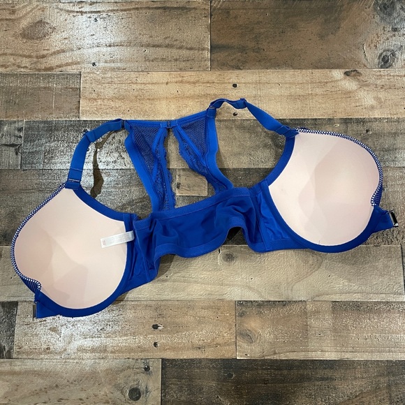 Cacique Women's Plus Size  Front Closure Boost Plunge Padded Lace Bra 40 DDD - Picture 5 of 9